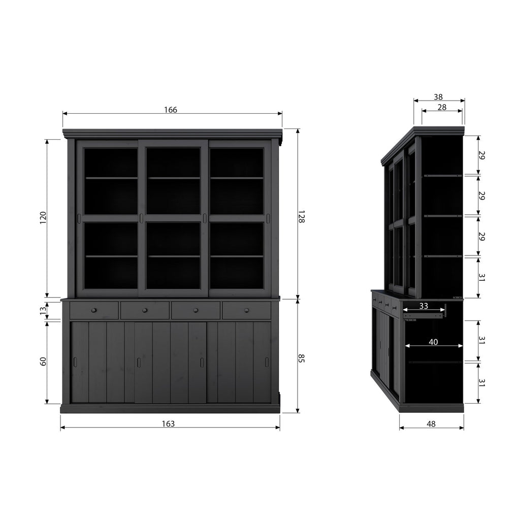 LAGOS LARGE SHOWCABINET WHITE [fsc]