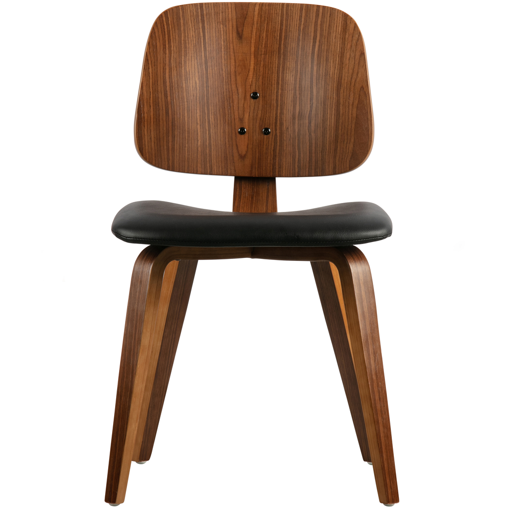 Classic dining chair black/walnut