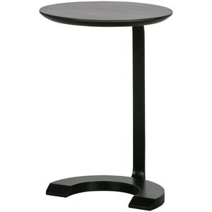 FLOOR SIDETABLE WOOD/METAL BLACK