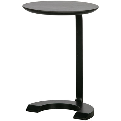 FLOOR SIDETABLE WOOD/METAL BLACK