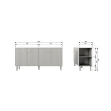 Laden Sie das Bild in den Galerie-Viewer, MADU SIDEBOARD PINE CLOUD GREY [fsc]