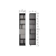 Laden Sie das Bild in den Galerie-Viewer, FINCA OPEN SHELF CABINET 40 CM PINE DEEP BLACK [fsc]
