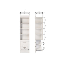 Laden Sie das Bild in den Galerie-Viewer, BOLD BOOKCASE PINE SNOW WHITE [fsc]