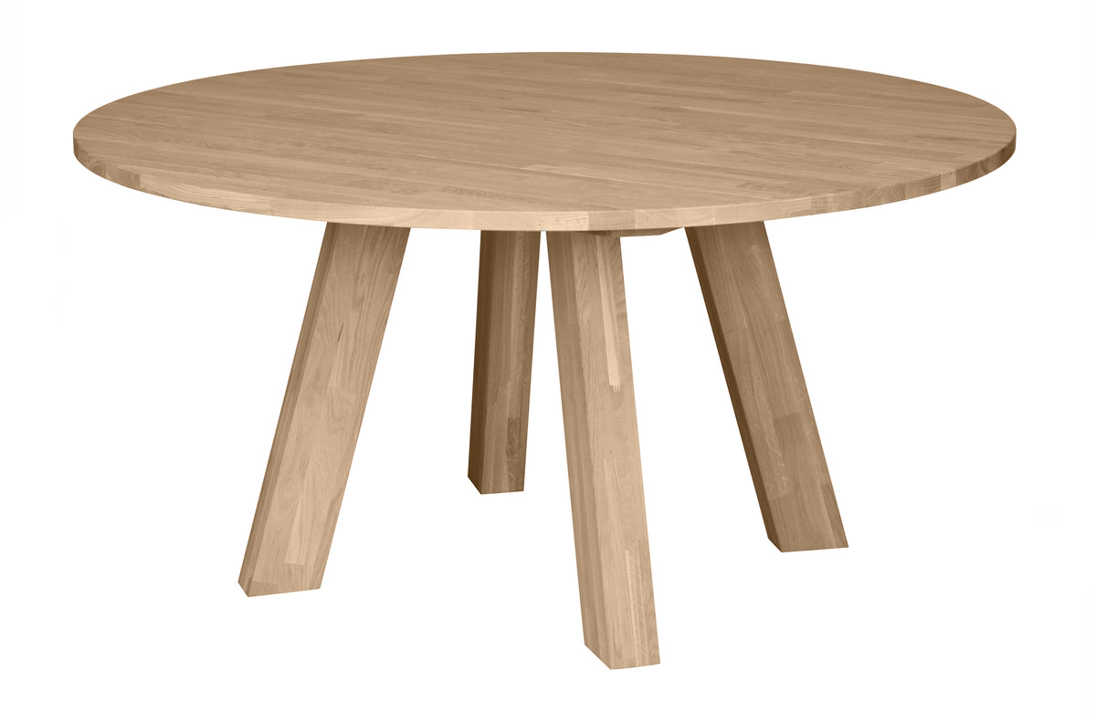 RHONDA DINING TABLE Ø150CM OAK NATURAL [FSC]