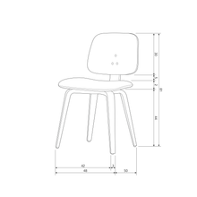 Carica l&#39;immagine nel visualizzatore di Gallery, Classic dining chair black