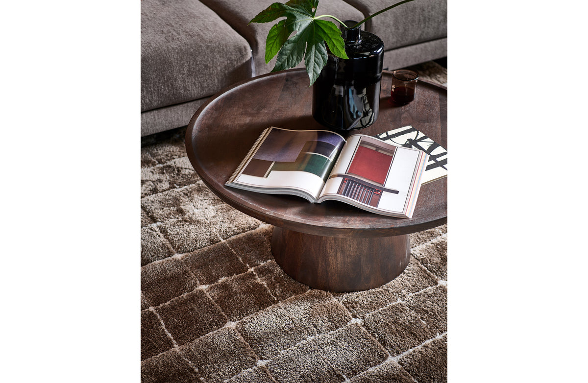 COFFEE A GOGO SIDETABLE MANGO WOOD WALNUT