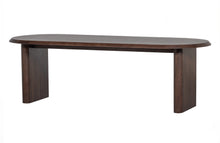 Load image into Gallery viewer, ELLIPS DINING TABLE MANGO WOOD WALNUT