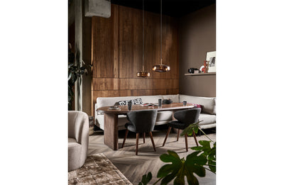 ELLIPS DINING TABLE MANGO WOOD WALNUT