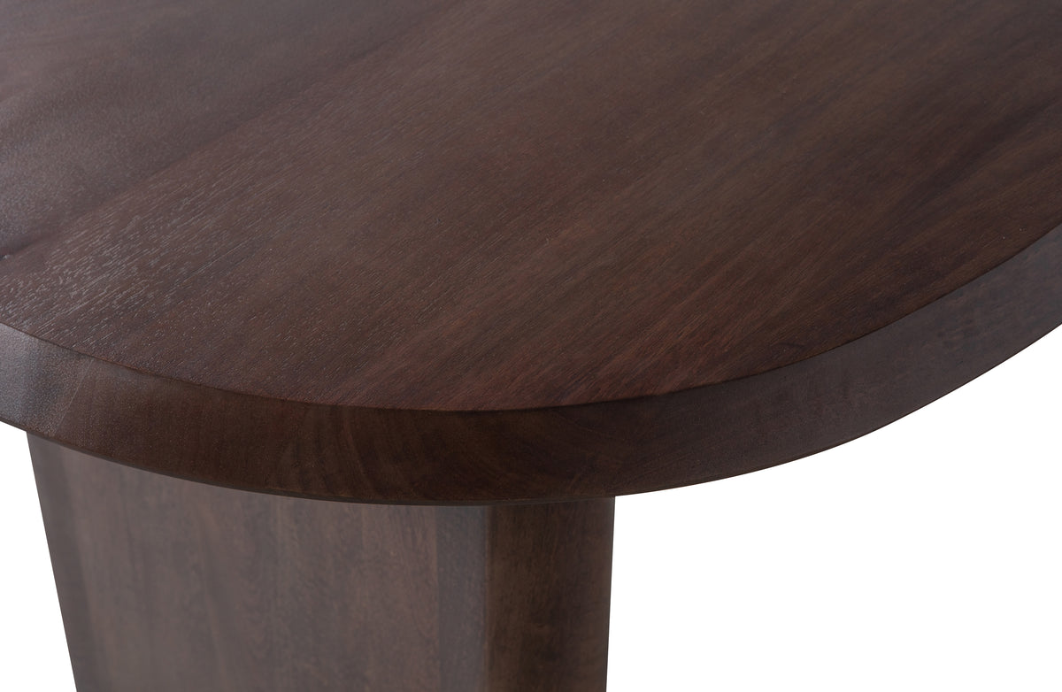 ELLIPS DINING TABLE MANGO WOOD WALNUT 90X180CM
