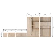 Cargar imagen en el visor de la galería, MODULAIR UPPER CABINET 110CM OAK NATURAL MATT [fsc]
