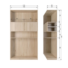 Laden Sie das Bild in den Galerie-Viewer, MODULAIR UPPER CABINET 110CM OAK NATURAL MATT [fsc]