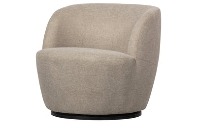 SERRA SWIVEL CHAIR WOVEN FABRIC SAND