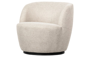 SERRA SWIVEL CHAIR WOVEN FABRIC OFF WHITE
