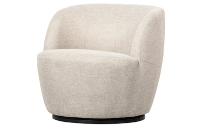 SERRA SWIVEL CHAIR WOVEN FABRIC OFF WHITE