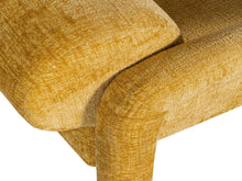 Charger l&#39;image dans la galerie, Lenny armchair in rough texture gold/yellow