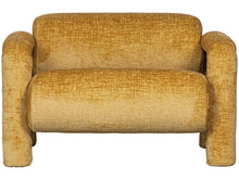 Load image into Gallery viewer, Lenny armchair in rough texture gold/yellow