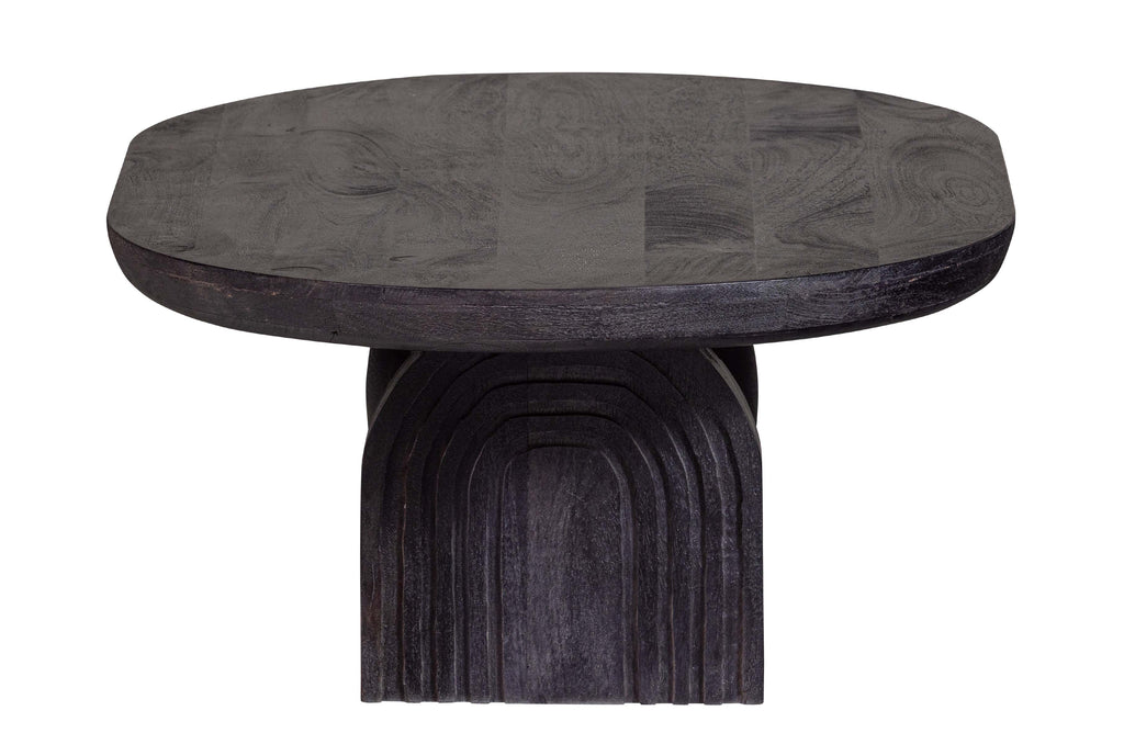 Steppe coffee table mango wood black