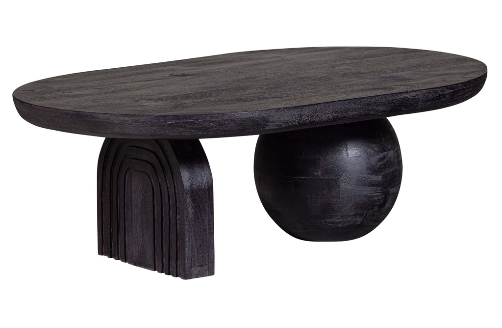Steppe coffee table mango wood black