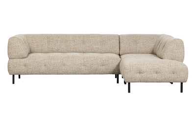 CORNER SOFA RIGHT COARSE WOVEN NATURAL MELANGE