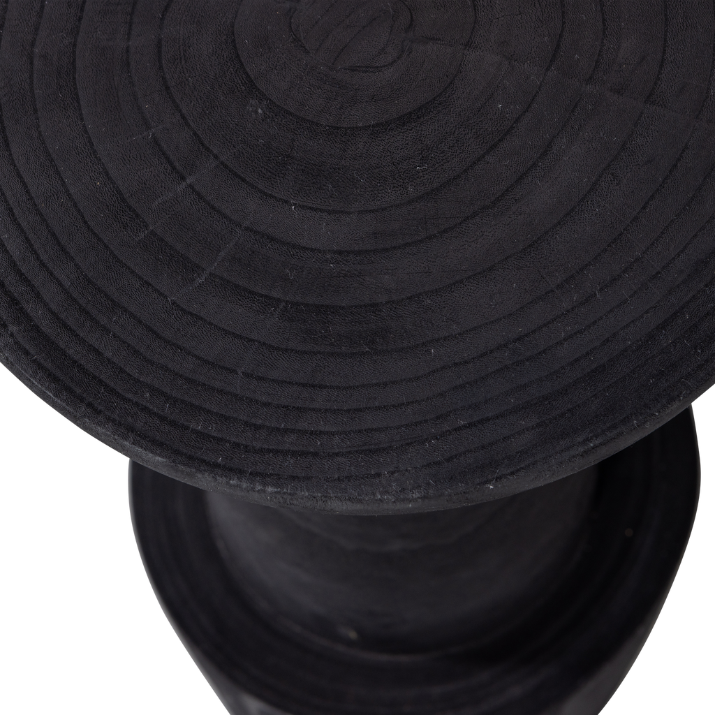 Bink bar stool wood black 76xø32cm