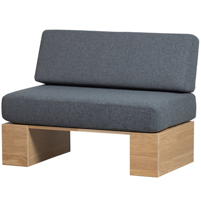 EAT UP WALL BENCH OAK NATURAL WITH CUSHIONS DENIM [fsc]