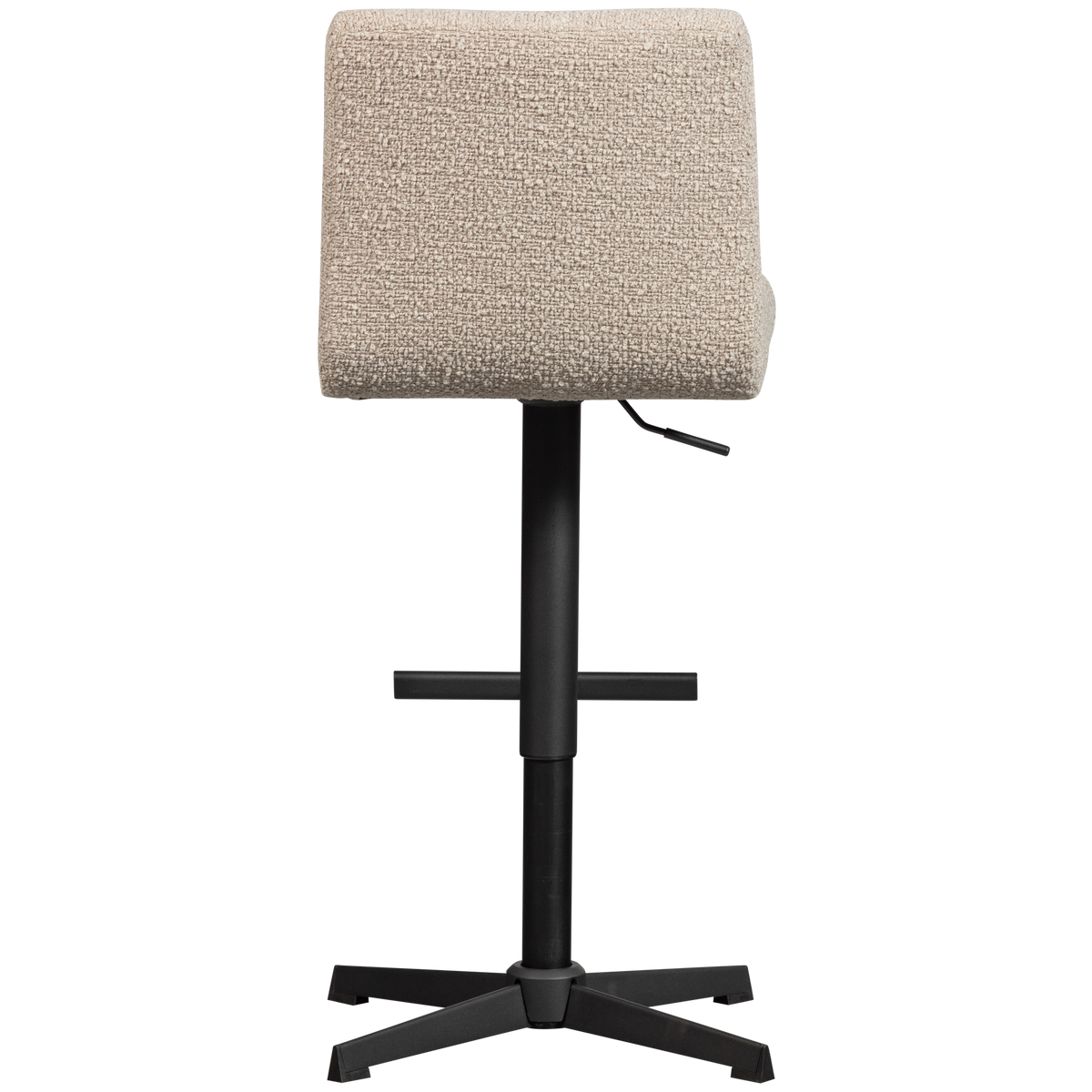 Vinny swivel bar stool bouclé sand