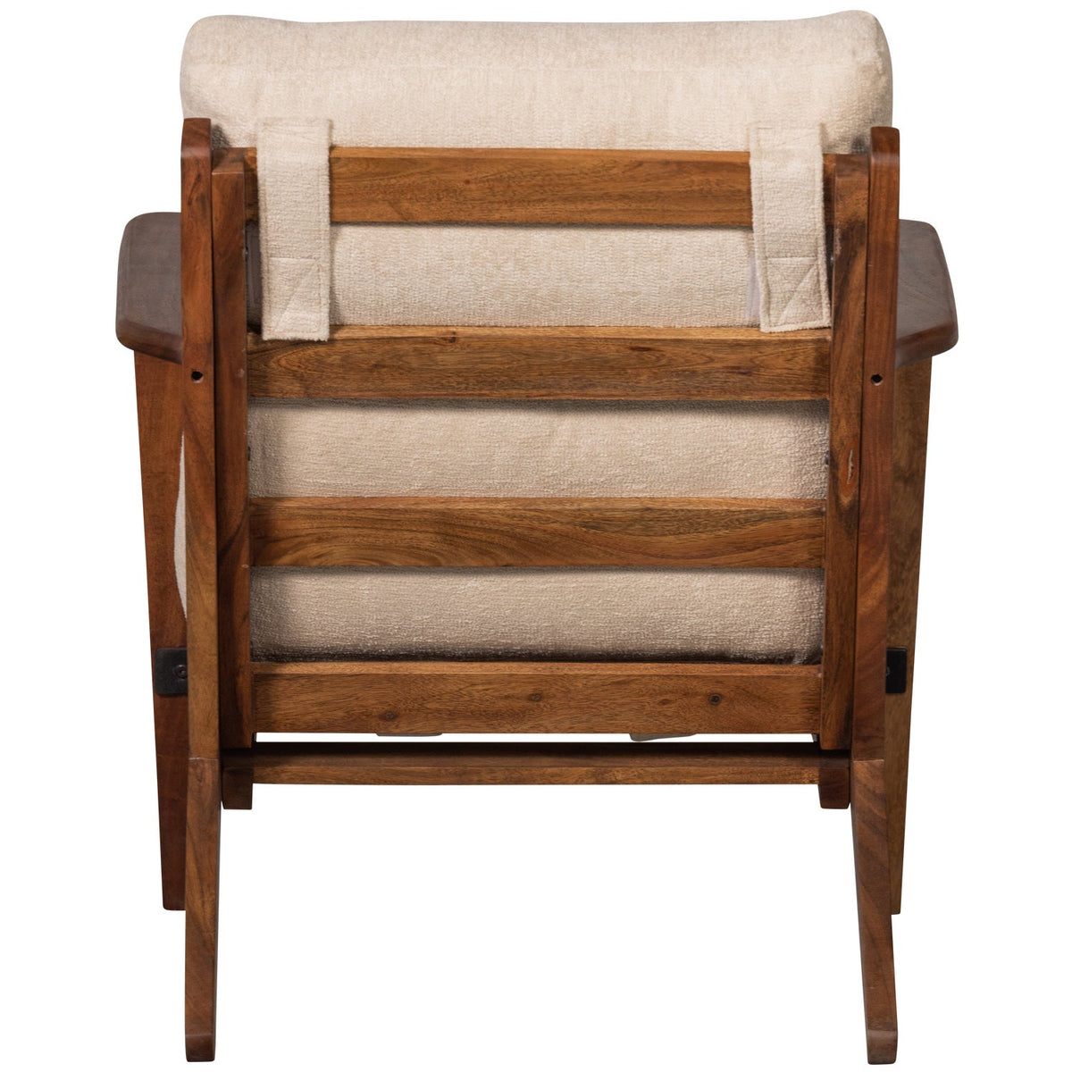 HOUSTON ARMCHAIR BOUCLÉ/WOOD NATURAL