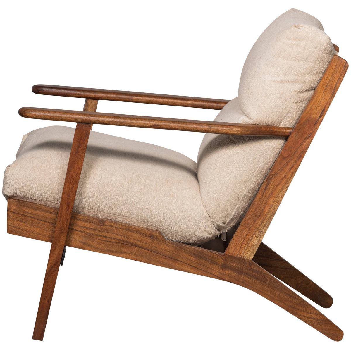HOUSTON ARMCHAIR BOUCLÉ/WOOD NATURAL