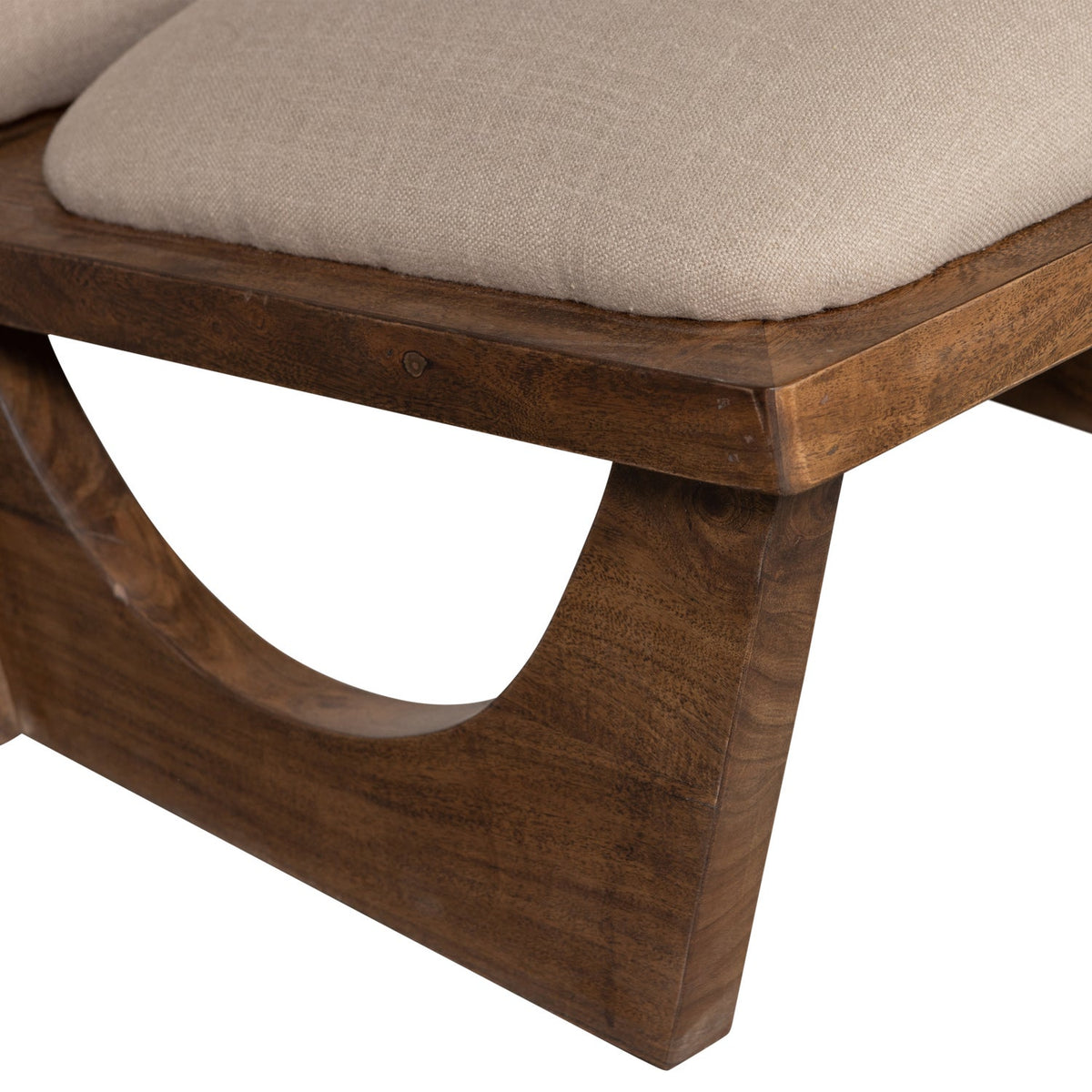 OPULENT ARMCHAIR BOUCLÉ/WOOD NATURAL
