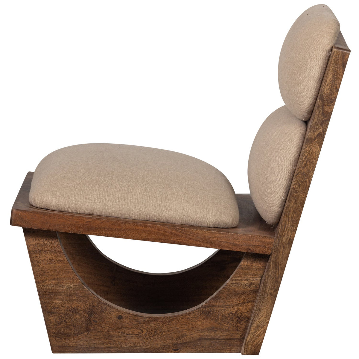 OPULENT ARMCHAIR BOUCLÉ/WOOD NATURAL