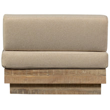 Load image into Gallery viewer, BALK WALL BENCH MANGO WOOD NATURAL INCLUDING CUSHIONS