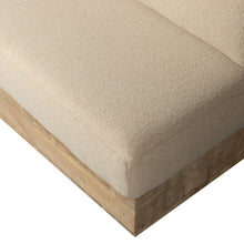 Load image into Gallery viewer, BALK WALL BENCH MANGO WOOD NATURAL INCLUDING CUSHIONS