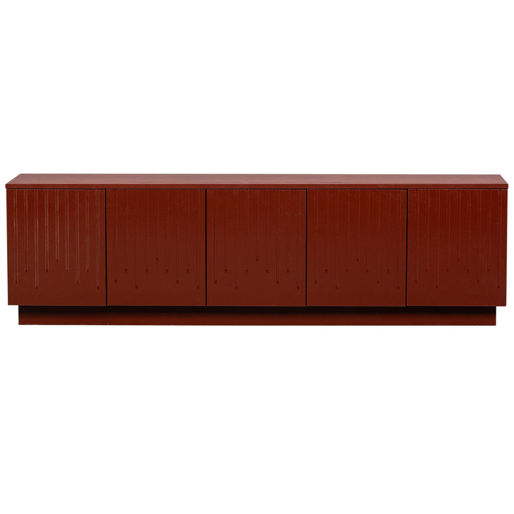 PENCIL TV UNIT PINE MERLOT GLOSS [fsc]