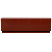 Cargar imagen en el visor de la galería, PENCIL TV UNIT PINE MERLOT GLOSS [fsc]