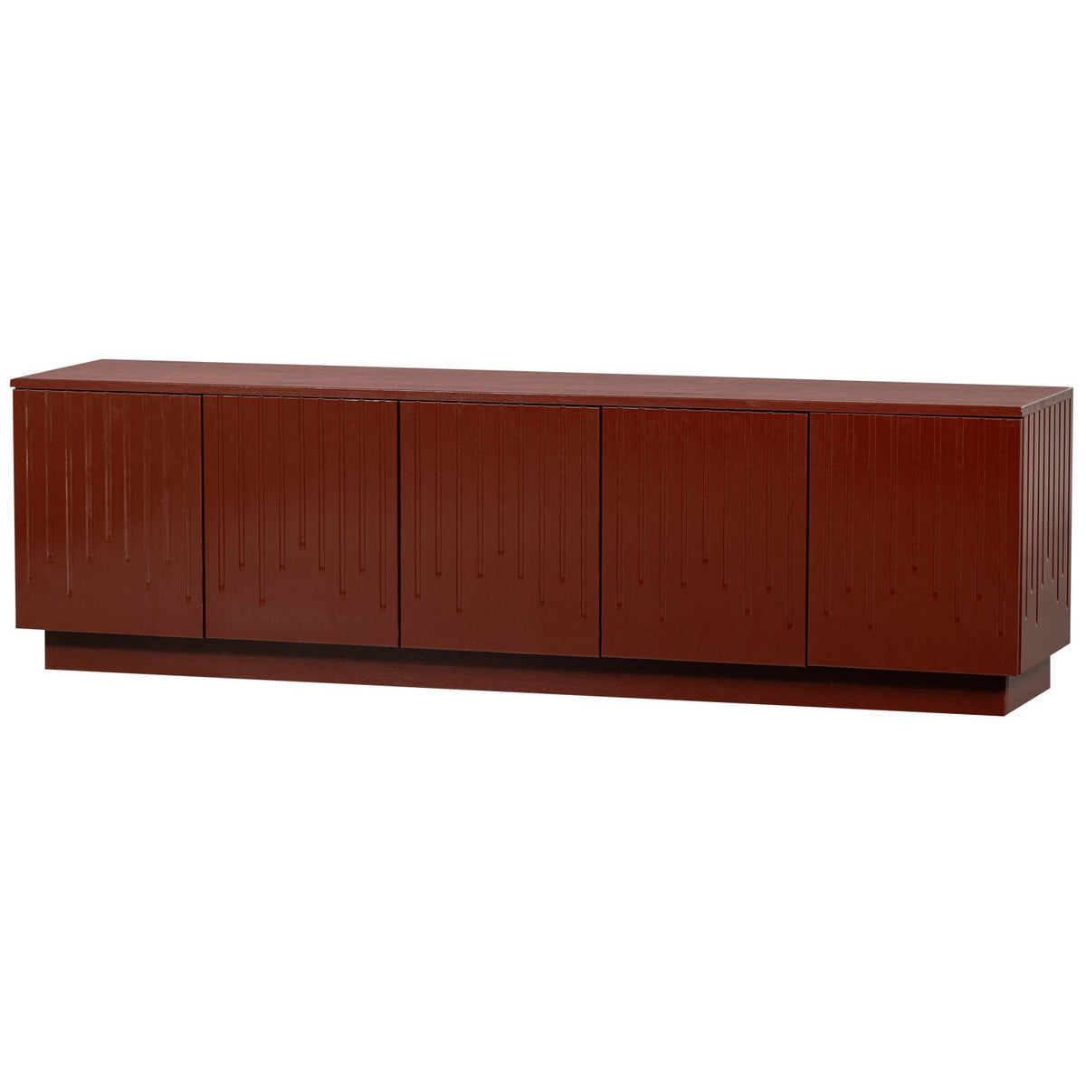 PENCIL TV UNIT PINE MERLOT GLOSS [fsc]