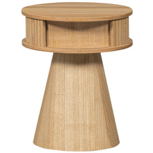 Cargar imagen en el visor de la galería, KARRI NIGHTSTAND ROUND WOOD NATURAL