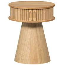 Cargar imagen en el visor de la galería, KARRI NIGHTSTAND ROUND WOOD NATURAL