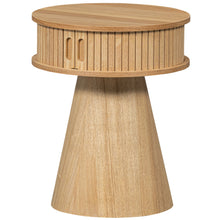 Cargar imagen en el visor de la galería, KARRI NIGHTSTAND ROUND WOOD NATURAL