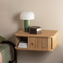 Cargar imagen en el visor de la galería, JENA HANGING NIGHTSTAND LEFT/RIGHT WOOD NATURAL