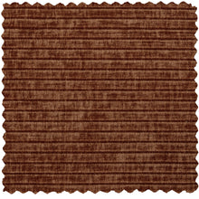 Charger l&#39;image dans la galerie, MOJO DINING BENCH 164CM WOVEN RIB FABRIC RUST BROWN