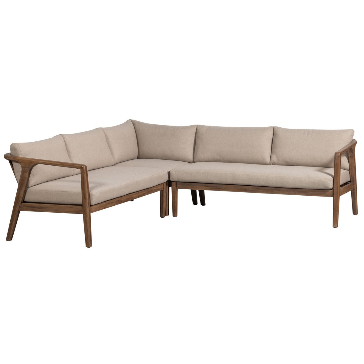 BIAM LOUNGESET GARDEN ACACIA WOOD NATURAL/SAND