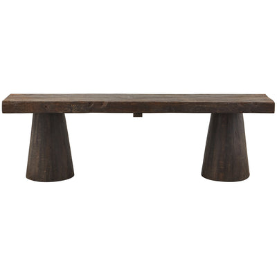 CLYDE BENCH WOOD DARK BROWN
