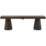 CLYDE BENCH WOOD DARK BROWN