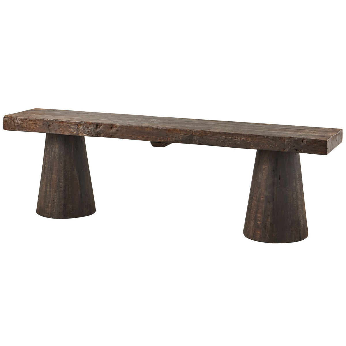 CLYDE BENCH WOOD DARK BROWN