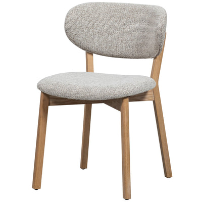 UDAR DINING CHAIR WITH WOODEN FRAME NATURAL