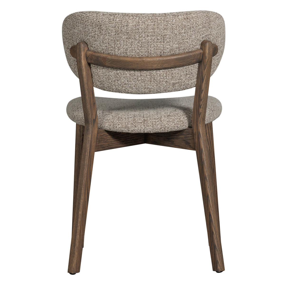 UDAR DINING CHAIR WITH WOODEN FRAME DARK BRO