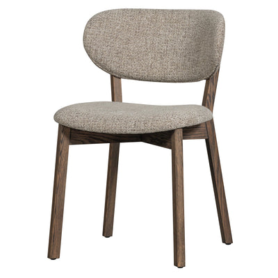 UDAR DINING CHAIR WITH WOODEN FRAME DARK BRO