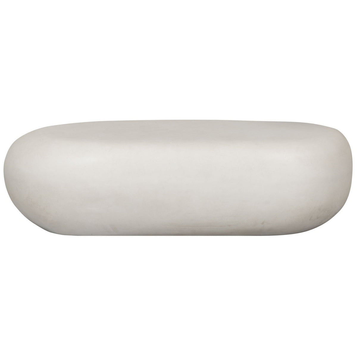 PEBBLE COFFEE TABLE WHITE 28x100x43CM