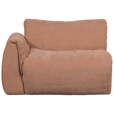 BAGGY 1-SEATER WITH ARM LEFT WOVEN CHENILLE OLD PINK