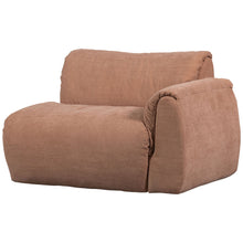 Load image into Gallery viewer, BAGGY 1-SEATER WITH ARM RIGHT WOVEN CHENILLE OLD PINK